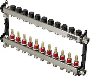 Группа коллекторная с расходомерами 11 отводов 1&quot;нг x ¾&quot;ек TECEfloor SLQ 77310011, 1