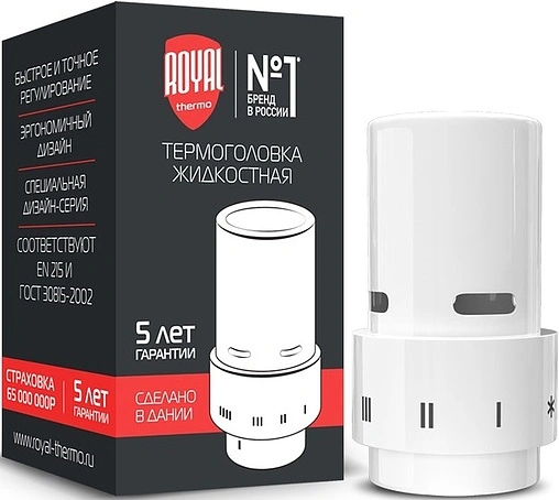 Головка термостатическая Royal Thermo белый RTE 07.0004