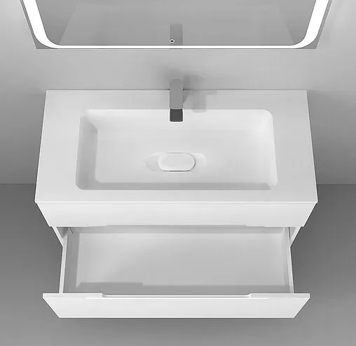 Тумба под умывальник подвесная Jorno Modul 100 белый Mоl.01.97/P/W Тумба под умывальник подвесная Jorno Modul 100 белый Mоl.01.97/P/W
