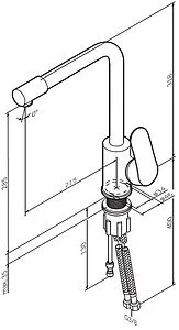 Смеситель для кухни с подключением к фильтру Am.Pm Like хром F8005700, 2