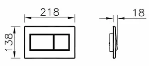 Комплект 5 в 1 Norm Fit 9773B099-7207 с кнопкой хром глянцевый, 4