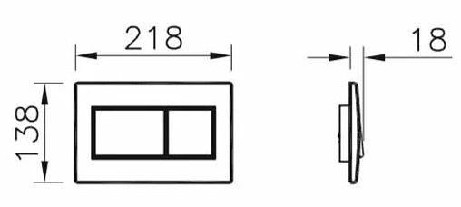 Комплект 5 в 1 Norm Fit 9773B099-7207 с кнопкой хром глянцевый