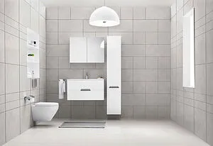 Шкаф-пенал подвесной с бельевой корзиной Am.Pm Spirit 32 L белый M70CHL0321WG, 5