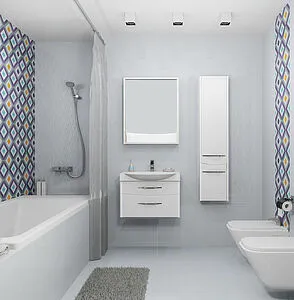 Шкаф-зеркало Aquaton Инфинити 76 R белый 1A192102IF010, 4