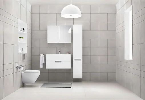 Шкаф-пенал подвесной с бельевой корзиной Am.Pm Spirit 32 L белый M70CHL0321WG