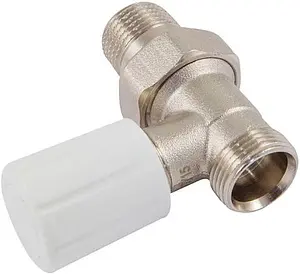 Вентиль регулирующий прямой М22x1.5 x ½"н Schlosser Standard 601400020 Вентиль регулирующий прямой М22x1.5 x ½"н Schlosser Standard 601400020, 1