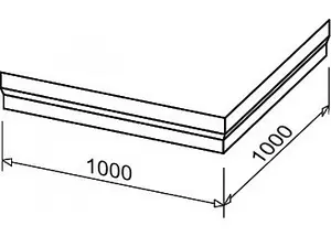 Панель для поддона Ravak Perseus 100 set L A82AA01010, 2