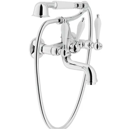 Смеситель для ванны Nobili Antica хром/белый AT31001CR Смеситель для ванны Nobili Antica хром/белый AT31001CR, 1