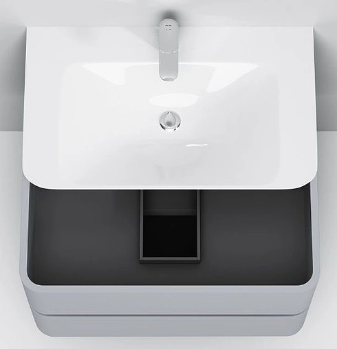 Тумба под умывальник подвесная Am.Pm Sensation 80 серый шелк M30FHX0802FG