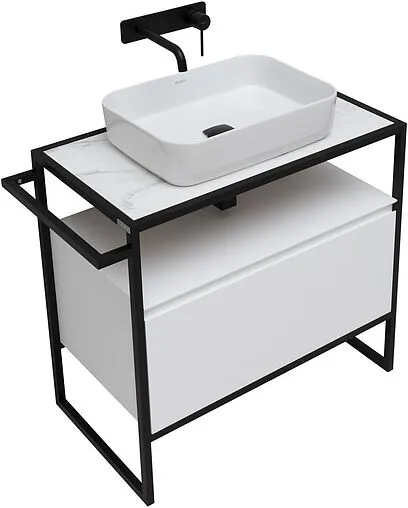 Тумба под умывальник напольная Allen Brau Priority 80 белый 1.31002.WM