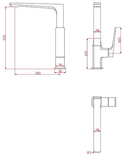 Смеситель для кухни SMARTsant Лофт хром SM253501AA