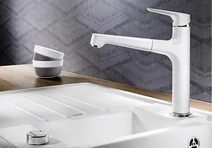 Смеситель для кухни с выдвижным изливом Blanco Felisa-S белый 520340, 3