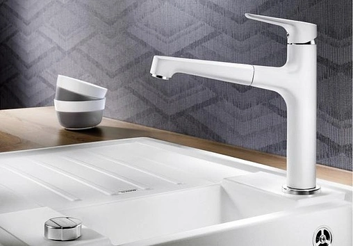 Смеситель для кухни с выдвижным изливом Blanco Felisa-S белый 520340