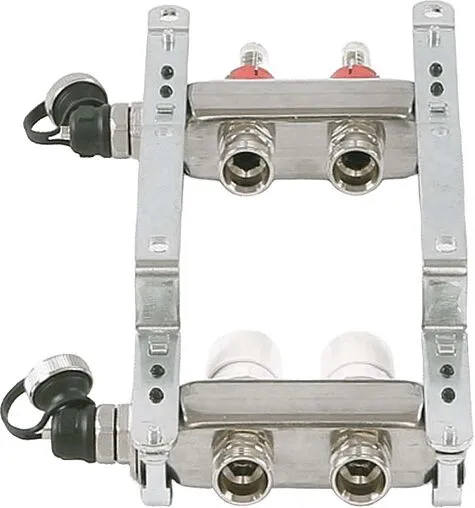 Группа коллекторная с расходомерами 2 отвода 1&quot;в/в x ¾&quot;ек Uni-fitt 450I4302