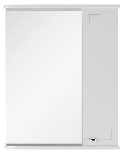 Шкаф-зеркало Айсберг Классик 55 R белый DA1051HZ