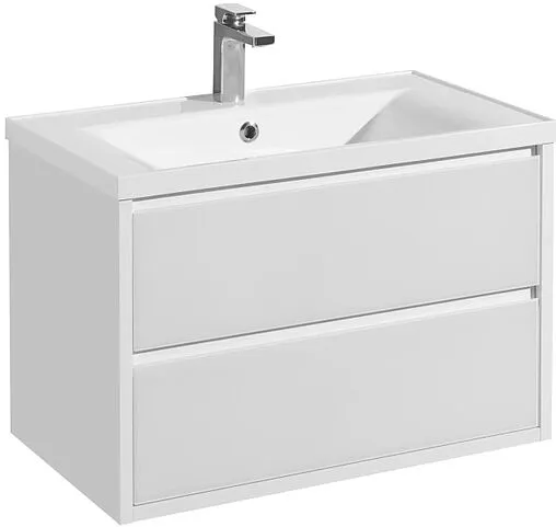 Тумба-умывальник подвесная Aquaton Римини 80 new белый 1A2267K4RN010