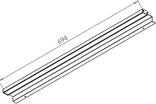 Светильник Aquanet 70 чёрный 00261787