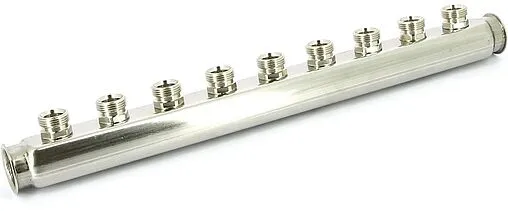 Коллектор распределительный проходной 9 отводов 1&quot;в/в x ¾&quot;ек Uni-fitt 430I4309