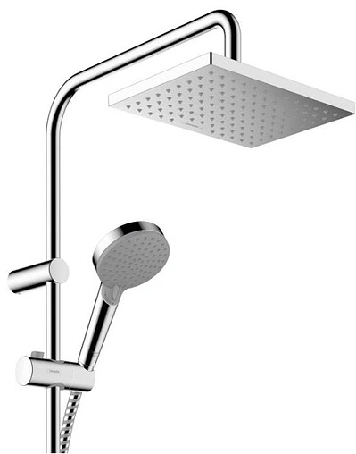 Душевая система с термостатом для душа Hansgrohe Vernis Shape 230 1jet хром 26286000