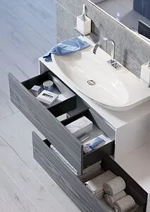 Тумба-умывальник подвесная Aqwella Genesis 100 миллениум серый/белый GEN0110MG+Esc.09.04.D Тумба-умывальник подвесная Aqwella Genesis 100 миллениум серый/белый GEN0110MG+Esc.09.04.D, 5