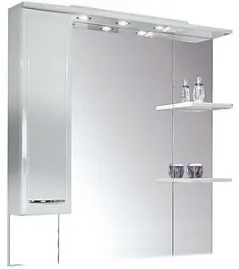 Шкаф-зеркало Aquaton Эмили 105 L белый 1A008602EM01L Шкаф-зеркало Aquaton Эмили 105 L белый 1A008602EM01L, 1