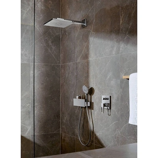 Шланговое подключение с держателем и полкой Hansgrohe FixFit Porter 300 хром 26456000