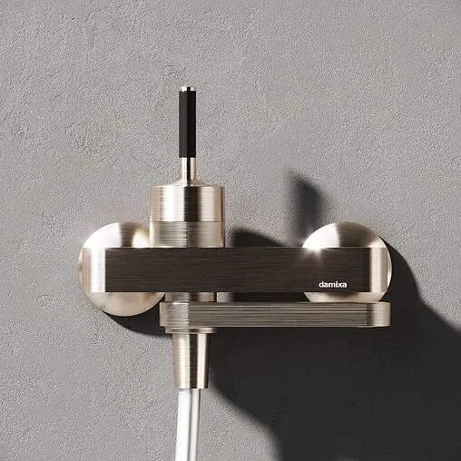 Смеситель для ванны Damixa Arc никель 291000200 Смеситель для ванны Damixa Arc никель 291000200