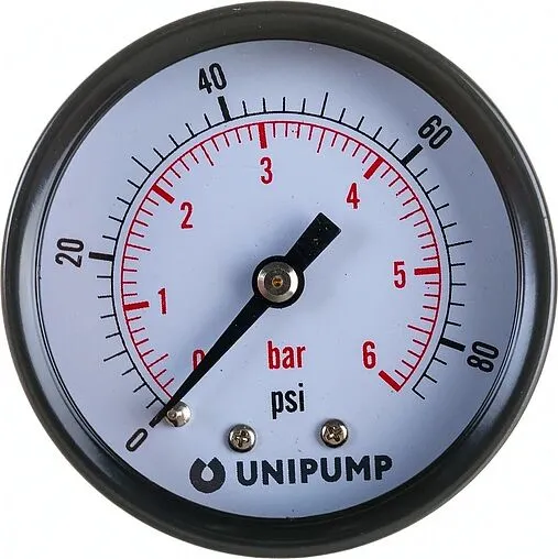Манометр радиальный UniPump 50мм 6 бар ¼&quot; 18447