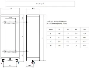 Водонагреватель накопительный электрический Ariston ABS VLS PRO INOX R 100 3700688 Водонагреватель накопительный электрический Ariston ABS VLS PRO INOX R 100 3700688, 2