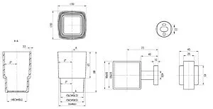 Стакан Villeroy&Boch Elements-Striking хром TVA15201900061, 2