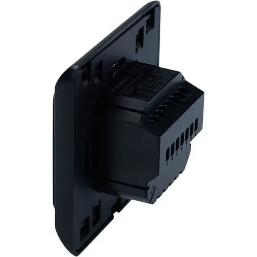 Проводной комнатный терморегулятор НО/НЗ 230В Valtec черный VT.AC709.B.0