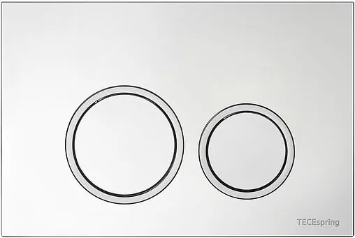 Комплект 6 в 1 TECEspring Base S K401101WCS с кнопкой TECEspring R 9940101 хром глянцевый/хром матовый