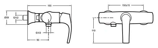 Смеситель для душа Jacob Delafon Symbol хром E71682-CP Смеситель для душа Jacob Delafon Symbol хром E71682-CP