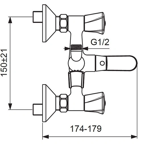 Смеситель для ванны Vidima Life хром BA361AA Смеситель для ванны Vidima Life хром BA361AA