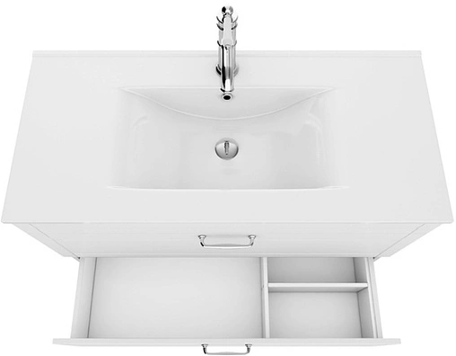 Тумба-умывальник напольная IDDIS Oxford 100 белый OXF10W1i95K