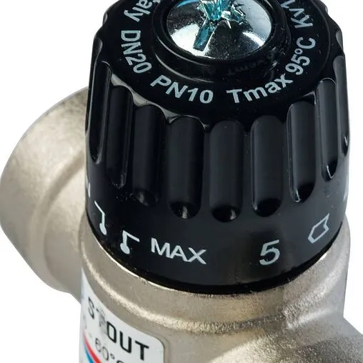 Трехходовой термостатический смесительный клапан ¾&quot; +35...+60°С Kvs 1.6 Stout SVM-0010-166020