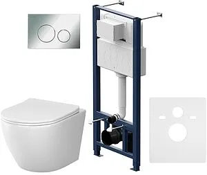 Комплект 6 в 1 Am.Pm Like Aquaspin IS49051.801900 с кнопкой хром глянцевый, 4