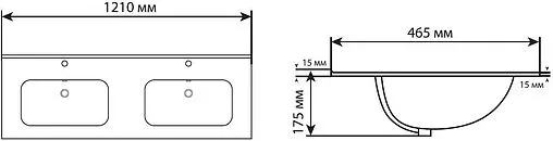 Раковина Allen Brau Glority 120 белый 1.35011.20