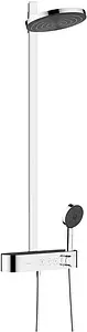 Душевая система с термостатом для душа Hansgrohe Pulsify S 260 2jet EcoSmart хром/графит 24241000 Душевая система с термостатом для душа Hansgrohe Pulsify S 260 2jet EcoSmart хром/графит 24241000, 1