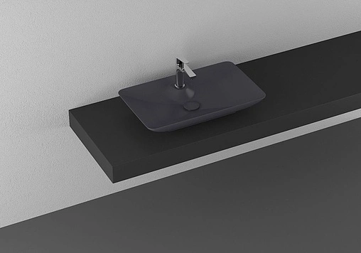 Раковина ISVEA SistemaY Clear 65 антрацит 10SY50065SV-2C Раковина ISVEA SistemaY Clear 65 антрацит 10SY50065SV-2C