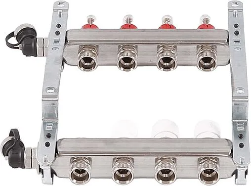 Группа коллекторная с расходомерами 4 отвода 1&quot;в/в x ¾&quot;ек Uni-fitt 450I4304