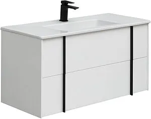 Тумба-умывальник подвесная Allen Brau Reality 100 белый 1.32007.WM+, 1