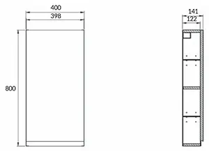 Шкаф Cersanit Moduo 40 белый SB-SW-MOD40/Wh Шкаф Cersanit Moduo 40 белый SB-SW-MOD40/Wh, 2