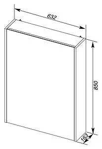 Шкаф-зеркало Aquanet Франка 65 R белый 00183043, 2