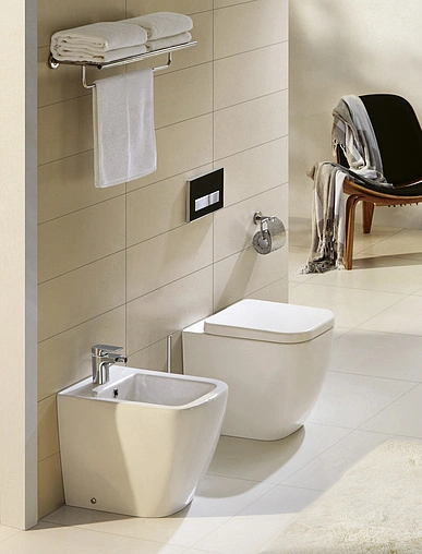 Биде напольное BelBagno Alpina белый BB10100B