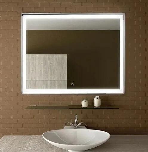 Зеркало с подсветкой Continent Aralia Led 120x80 серый ЗЛП925