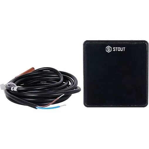 Беспроводной датчик температуры пола Stout C-8f черный STE-0101-008008