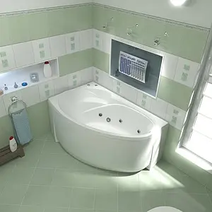 Панель для ванны фронтальная левая Bas Фэнтези 150 L белый Э 00040 Панель для ванны фронтальная левая Bas Фэнтези 150 L белый Э 00040, 3