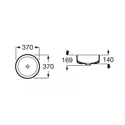 Раковина Roca Inspira 37 белый 327523000 Раковина Roca Inspira 37 белый 327523000