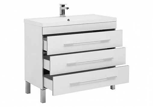 Тумба под умывальник напольная Aquanet Верона 100 белый 00178471